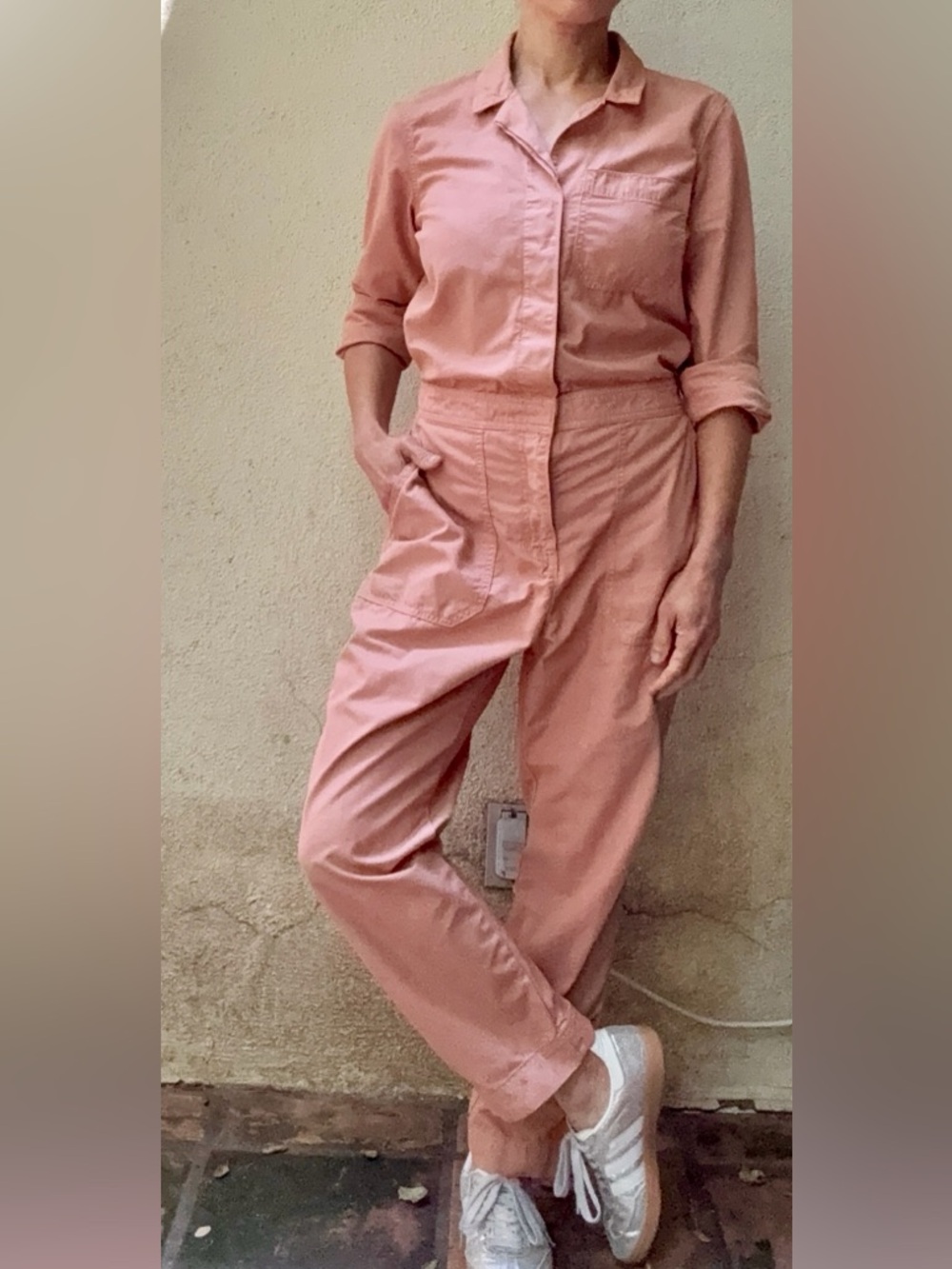 J. Crew Utility Jumpsuit in Dusty Rose, Size 6